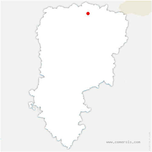 carte de localisation de Dorengt