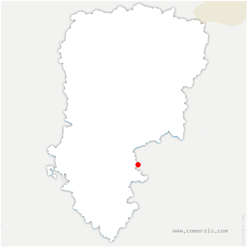 carte de localisation de Dravegny