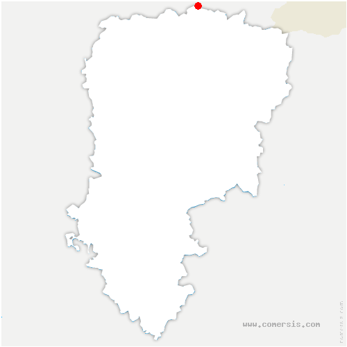 carte de localisation de Fesmy-le-Sart