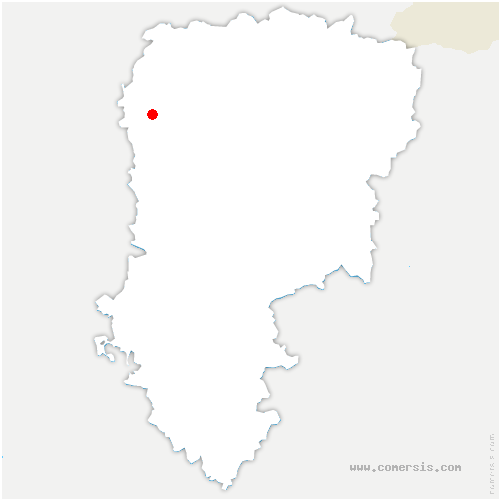 carte de localisation de Fontaine-lès-Clercs