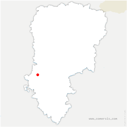 carte de localisation de Laversine
