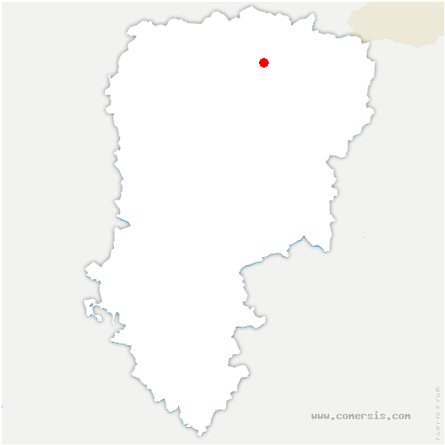 carte de localisation de Marly-Gomont