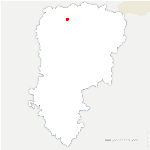 carte de localisation de Montigny-en-Arrouaise