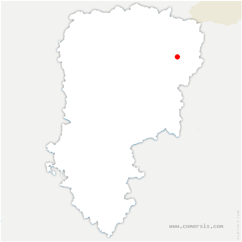 carte de localisation de Nampcelles-la-Cour