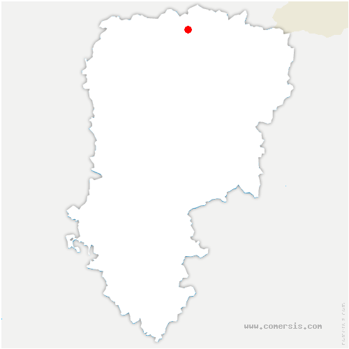 carte de localisation de la Neuville-lès-Dorengt