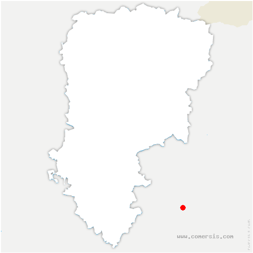 carte de localisation de Rejet-de-Beaulieu