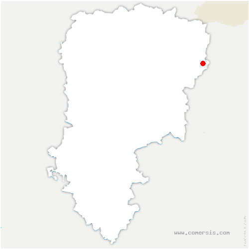 carte de localisation de Résigny