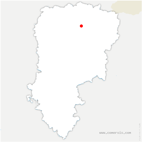 carte de localisation de Sains-Richaumont