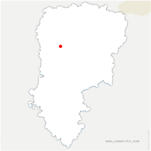 carte de localisation de Travecy
