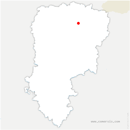 carte de localisation de Vallée-au-Blé