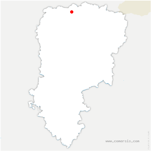 carte de localisation de Vaux-Andigny