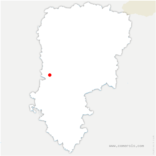 carte de localisation de Vézaponin