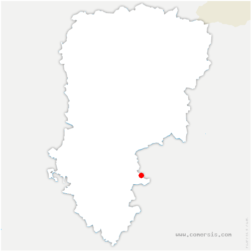 carte de localisation de Vézilly