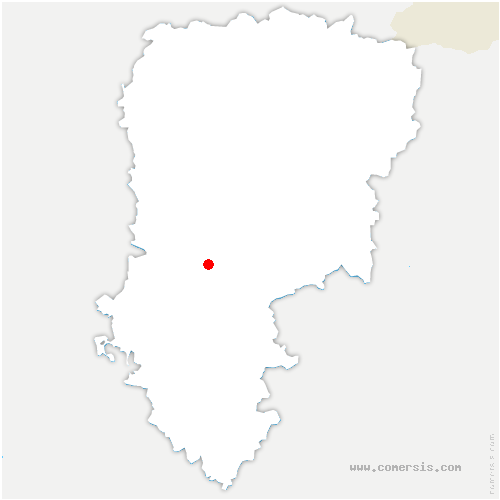 carte de localisation de Vregny