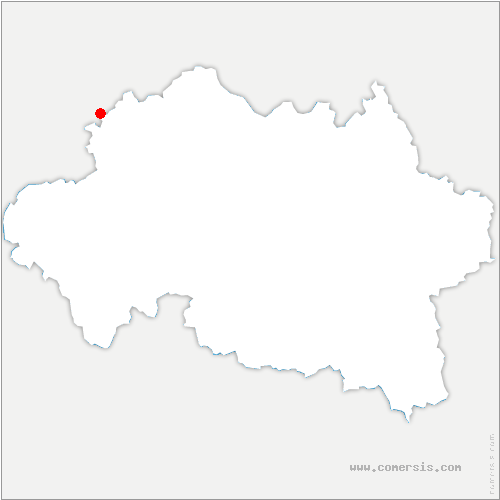 carte de localisation de la Cellette