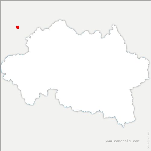 carte de localisation de Château-sur-Cher