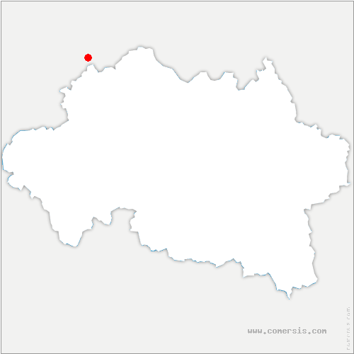carte de localisation de la Crouzille