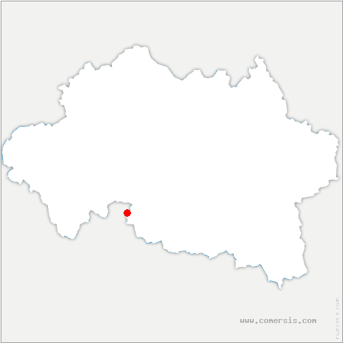carte de localisation d'Échassières