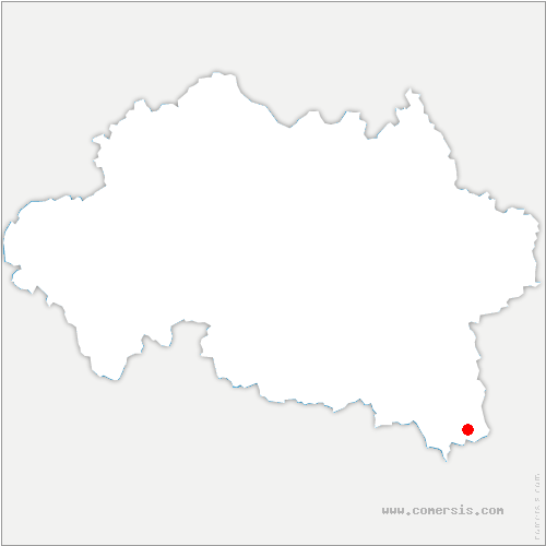 carte de localisation de Laprugne