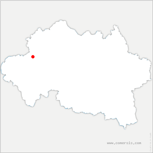 carte de localisation de Vallon-en-Sully