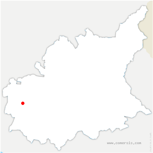 carte de localisation de Montclus