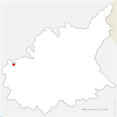 carte de localisation de la Rochegiron