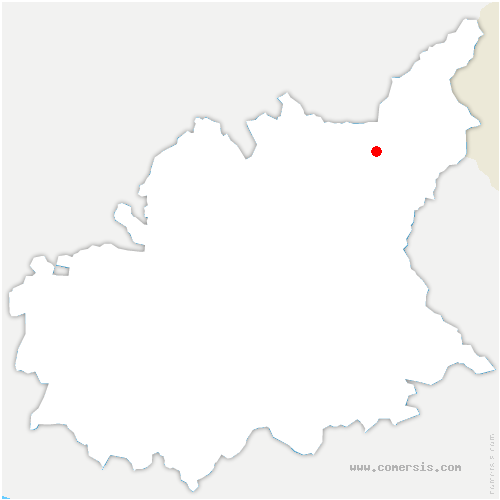 carte de localisation d'Uvernet-Fours