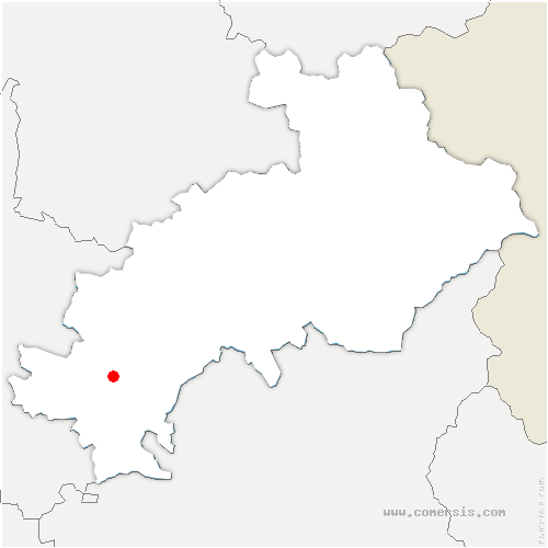 carte de localisation de Bersac