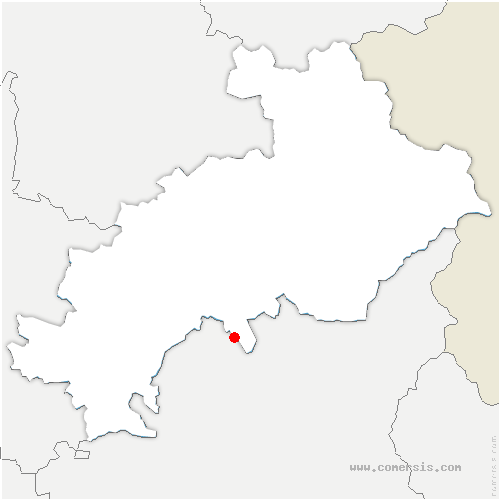 carte de localisation de Bréziers
