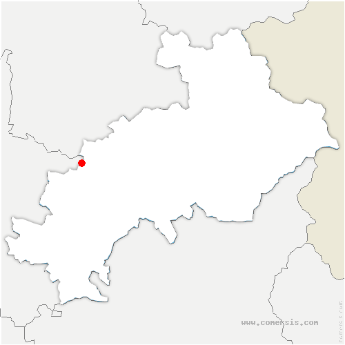 carte de localisation de la Cluse