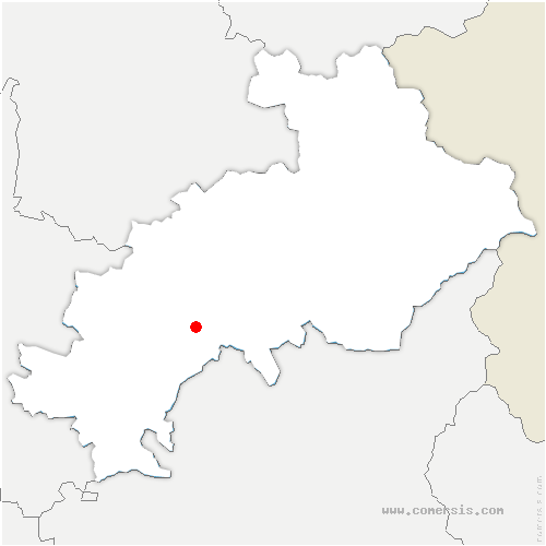 carte de localisation de la Freissinouse