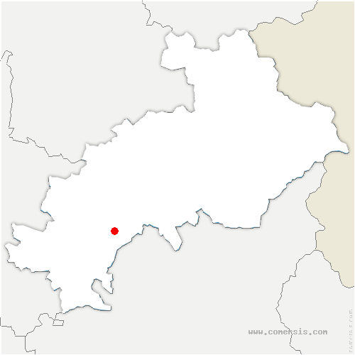 carte de localisation de Lardier-et-Valença