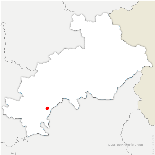 carte de localisation de Monêtier-Allemont