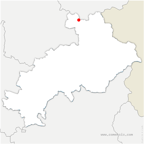 carte de localisation du Monêtier-les-Bains