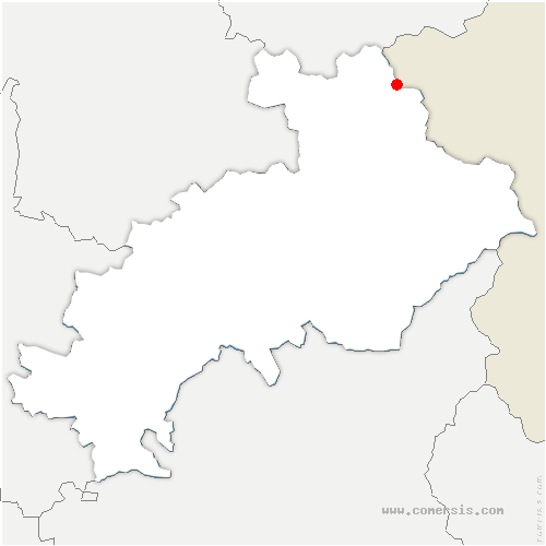 carte de localisation de Névache