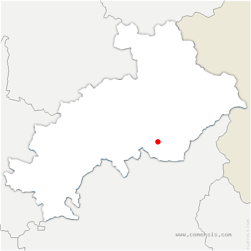 carte de localisation de Puy-Sanières