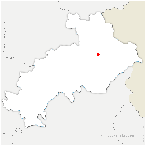 carte de localisation de la Roche-de-Rame