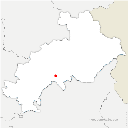 carte de localisation de Saint-Étienne-le-Laus
