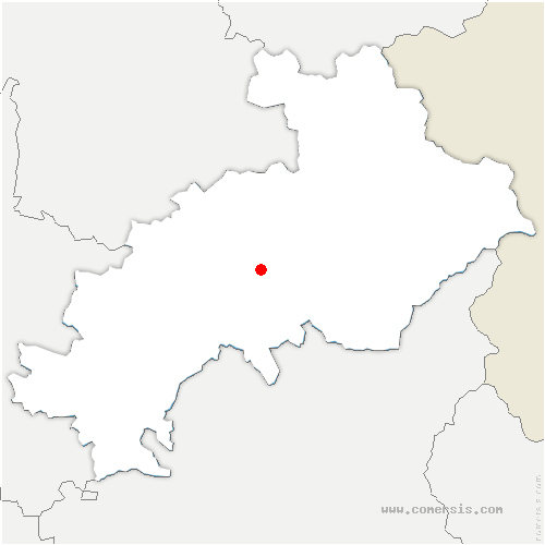 carte de localisation de Saint-Léger-les-Mélèzes
