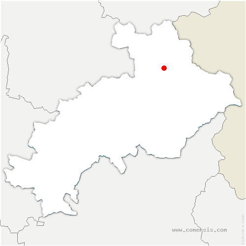 carte de localisation de Saint-Martin-de-Queyrières