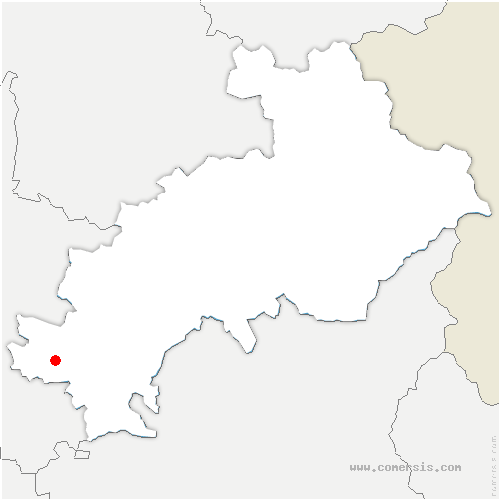 carte de localisation de Sorbiers