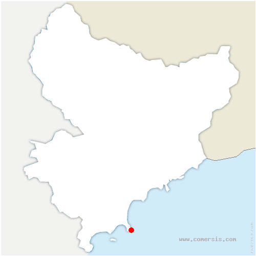carte de localisation de Antibes