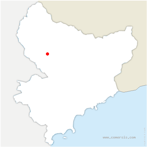carte de localisation d'Auvare