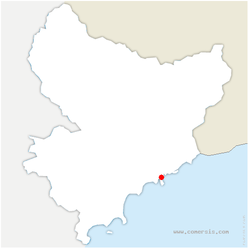 carte de localisation de Beaulieu-sur-Mer