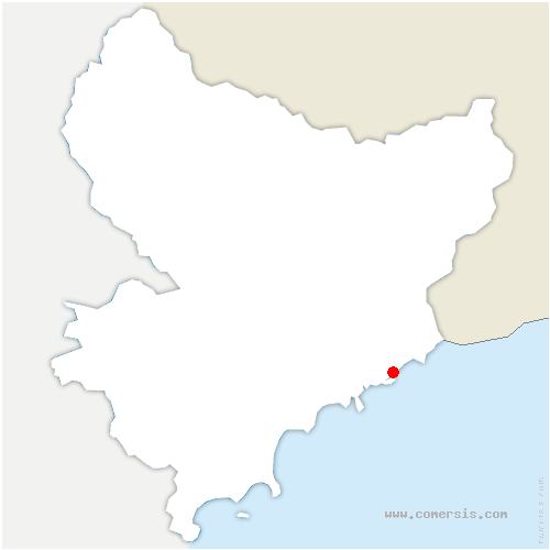 carte de localisation de Beausoleil