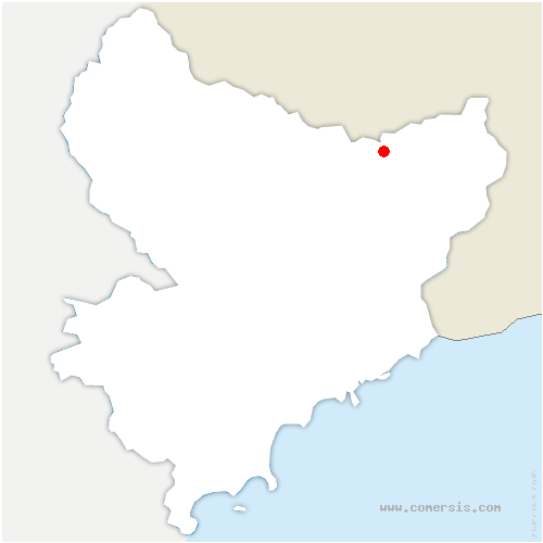 carte de localisation de Belvédère