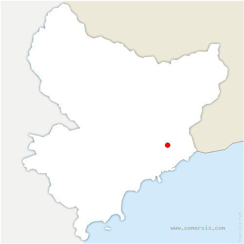 carte de localisation de Blausasc