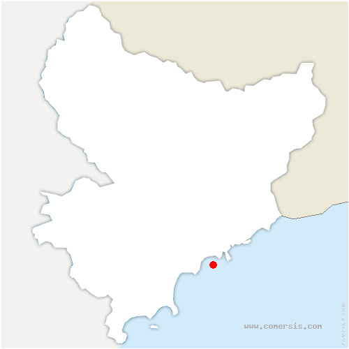 carte de localisation de Blieux