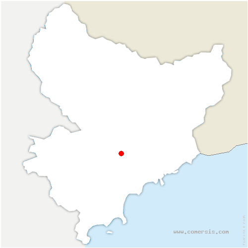 carte de localisation de Broc
