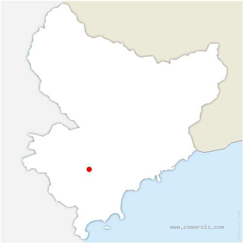 carte de localisation de Cipières